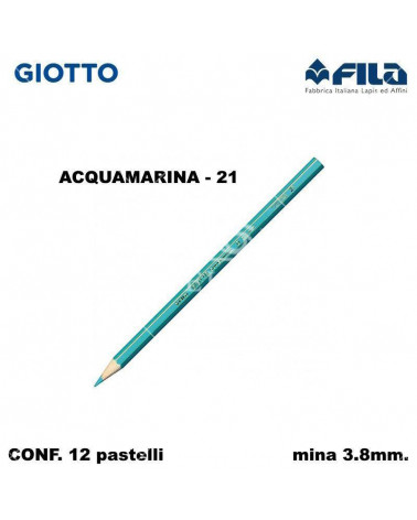 GIOTTO PASTELLO SUPERMINA N.21 ACQUAMARINA 21 [12PZ]