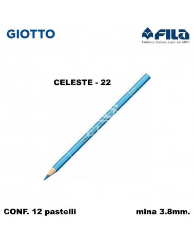 GIOTTO PASTELLO SUPERMINA N.22 CELESTE 22 [12PZ]