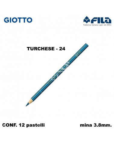 GIOTTO PASTELLO SUPERMINA N.24 TURCHESE 24 [12PZ]