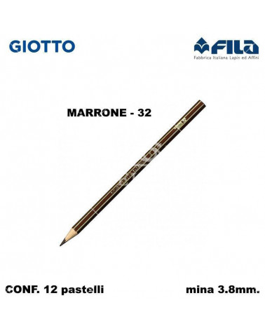 GIOTTO PASTELLO SUPERMINA N.32 MARRONE 32 [12PZ]