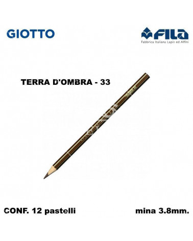 GIOTTO PASTELLO SUPERMINA N.33 TERRA D'OMBRA 33 [12PZ]