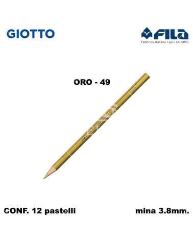 GIOTTO PASTELLO SUPERMINA N.49 ORO 49 [12PZ]