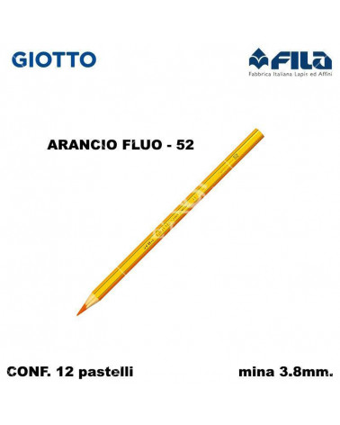 GIOTTO PASTELLO SUPERMINA N.52 ARANCIO FLUO 52 [12PZ]