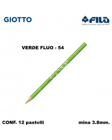 GIOTTO PASTELLO SUPERMINA N.54 VERDE FLUO 54 [12PZ]