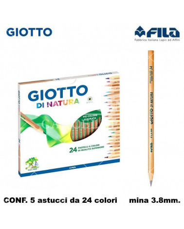 GIOTTO PASTELLO NATURA 24COL. [5PZ]