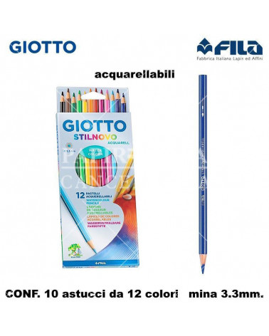 GIOTTO PASTELLO STILNOVO 12COL. ACQUARELLO [10PZ]