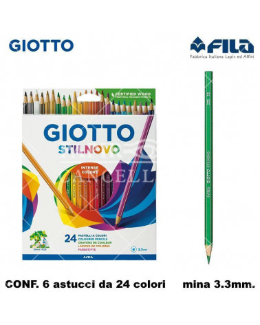 GIOTTO PASTELLO STILNOVO 24COL. [6PZ]