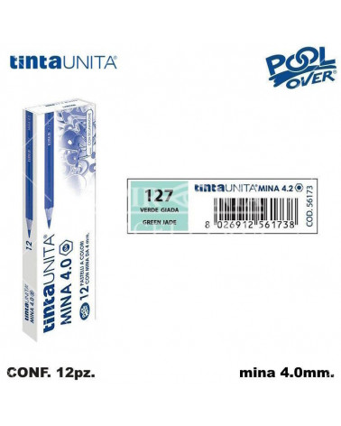 TINTA UNITA PASTELLO MINA 4MM. VERDE GIADA 127 [12PZ] 56173