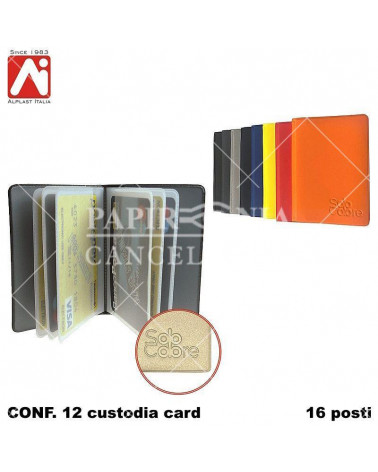 ALPLAST CUSTODIA CARD A LIBRO 201 [12PZ]