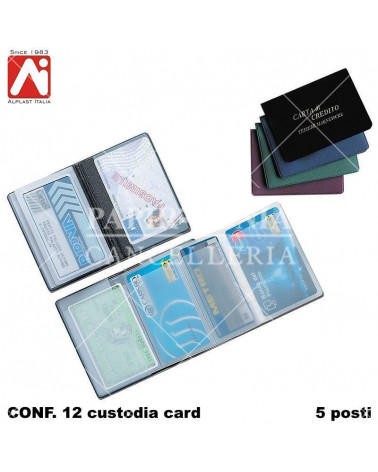 ALPLAST CUSTODIA CARD 5 TASCHE 1008 [12PZ]