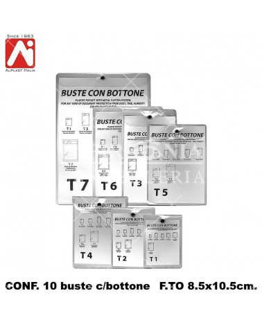 ALPLAST BUSTE BOTTONE 8,5X10,5  994/T1 [10PZ]