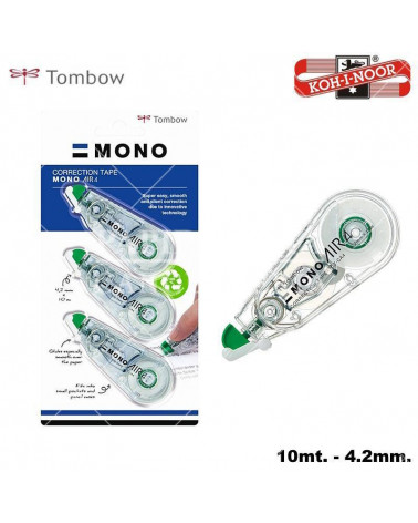 TOMBOW CORRETTORE BL.2+1 MONO AIR TAPE 4,2MMX10 PCT-CA4-3P