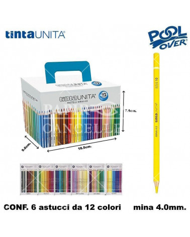TINTA UNITA VALIGETTA 72 PASTELLI 6x12