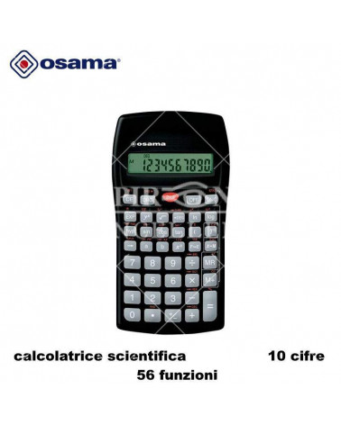 OSAMA CALCOLATRICE SCIENTIFICA 134/10 10 CIFRE 56 FUNZIONI