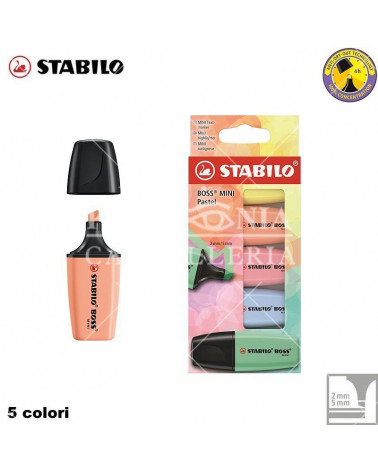 STABILO BOSS MINI PASTEL 5PZ.