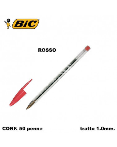 BIC SFERA CRISTALL ROSSO [50PZ]