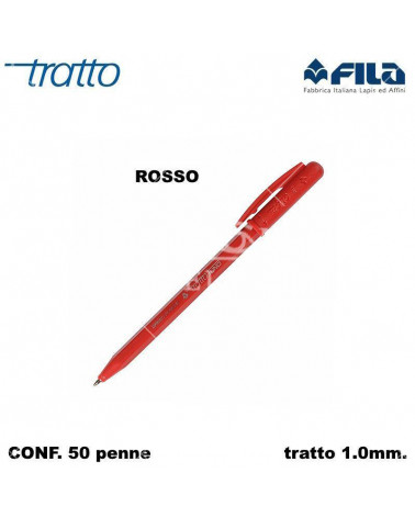TRATTO SFERA 1 GREEN PLASTIC 50pz.ROSSO