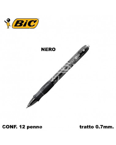 BIC SFERA GEL-OCITY GEL 12PZ. NERO-SCATTO