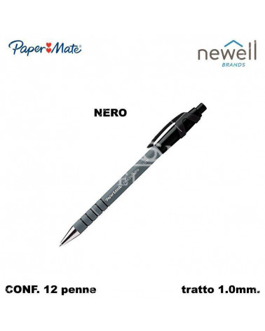 PAPER MATE SFERA FLEXGRIP ULTRA M  NERO-SCATTO-PAPER [12PZ]