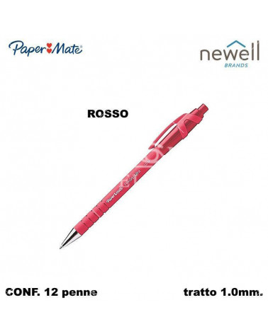 PAPER MATE SFERA FLEXGRIP ULTRA M  ROSSO-SCATTO-PAPER [12PZ]