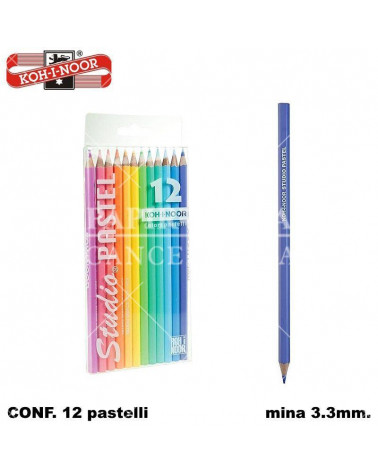 KIN ASTUCCIO 12 PASTELLI PASTEL