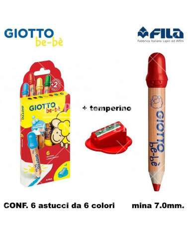 GIOTTO PASTELLO BEBE' 6COL. [6PZ]
