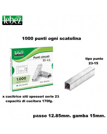 LEBEZ PUNTI 23-15 1000P. PER CUCITRICE