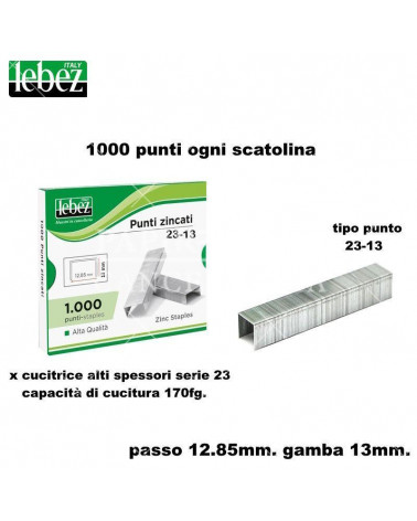 LEBEZ PUNTI 23-13 1000P. PER CUCITRICE