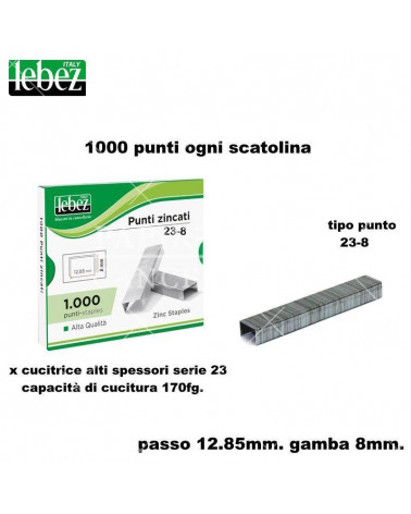 LEBEZ PUNTI 23-8 1000P. PER CUCITRICE