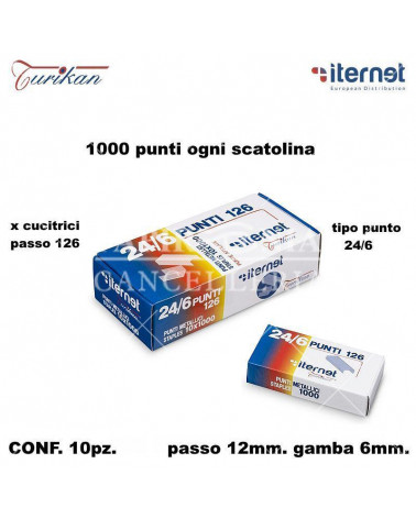 ITERNET PUNTI TURIKAN 126 1000P. 10PZ. PER CUCITRICE