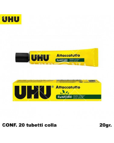 UHU COLLA ATTACCATUTTO RENATURE SENZA SOLVENTI 20gr. [20PZ]