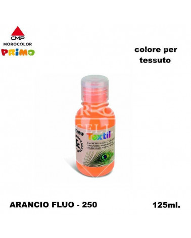 PRIMO COLORE PER TESSUTO 125ML ARANCIO-FLUO