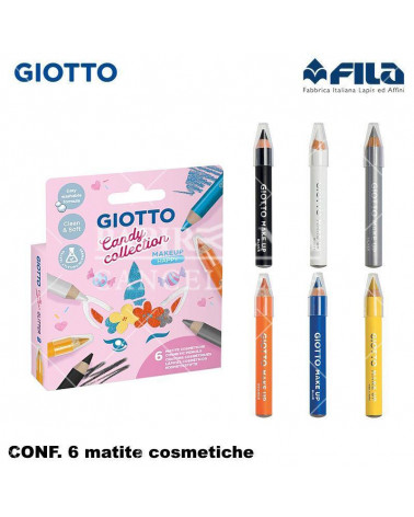GIOTTO SET 6 MATITE HAPPY CANDY COLLECTION