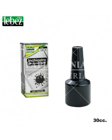 LEBEZ INCHIOSTRO PER TIMBRI 30CC. NERO