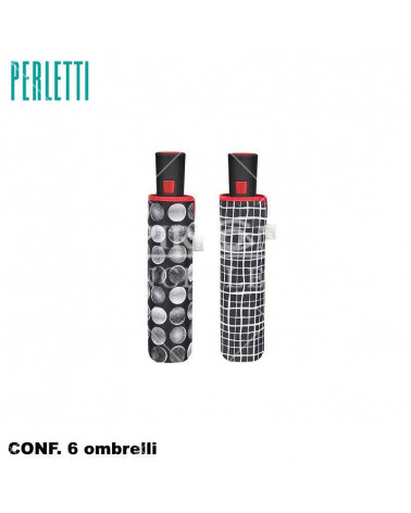 PERLETTI OMBRELLO BLACK&WHITE 26369 6PZ.