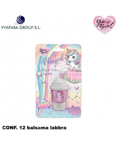 BALSAMO LABBRA ICE CREAM UNICORNO [12PZ]