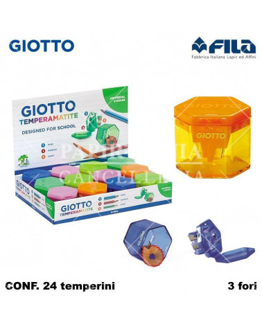 GIOTTO TEMPERINO CONTENITORE  3 FORI[24PZ]
