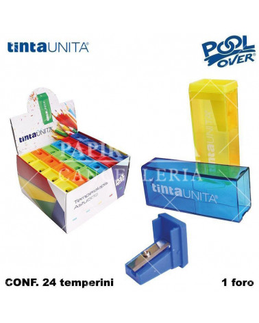 TINTA UNITA TEMPERINO CONTENITORE 1 FORO PER ASTUCCIO 41318 [24PZ]