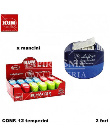 KUM TEMPERINO CONTENITORE PER MANCINI 2 FORI-METALLO [12PZ]