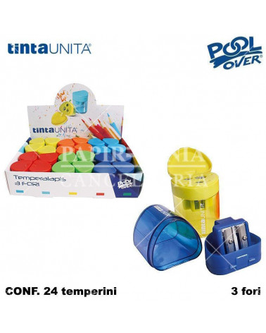 TINTA UNITA TEMPERINO CONTENITORE 3 FORI 41770 [24PZ]