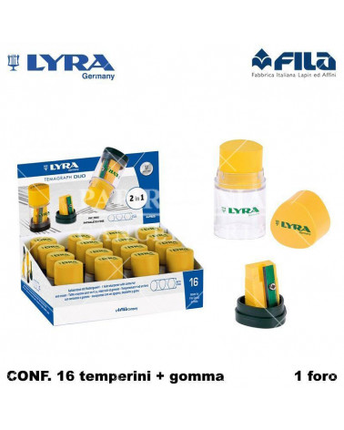 LYRA TEMPERINO CONTENITORE+GOMMA  [16PZ]