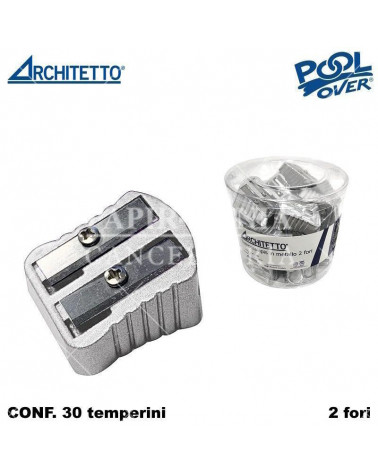 ARCHITETTO TEMPERINO 2 FORI METALLO [30PZ] 49580