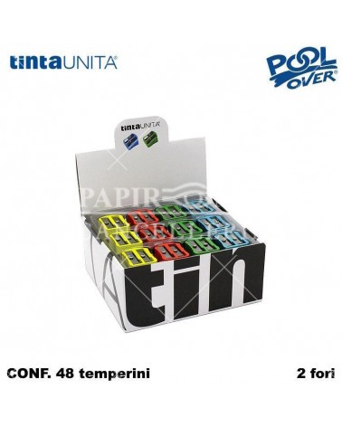 TINTA UNITA TEMPERINO COLOR 2 FORI METALLO 48PZ. LSTP 2020 49553