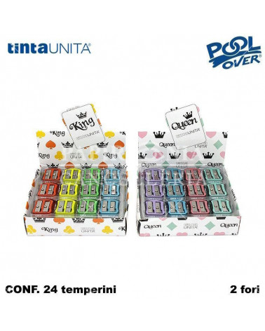 TINTA UNITA TEMPERINO METALLO 2 FORI LSTP QUEEN/KING 24PZ.50587
