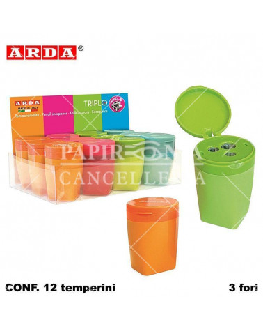 ARDA TEMPERINO CONTENITORE TRIPLO 3 FORI METALLO TE813 [12PZ]