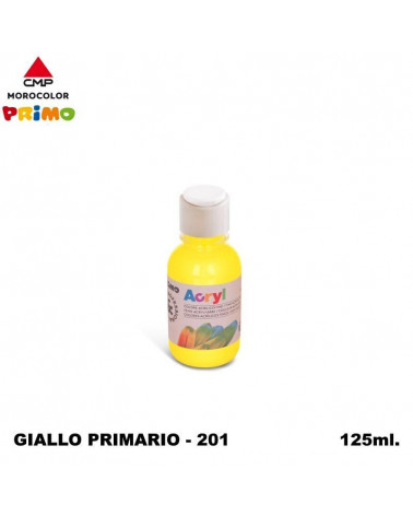PRIMO TEMPERA ACRILICA 125ML. GIALLO PRIMARIO 201