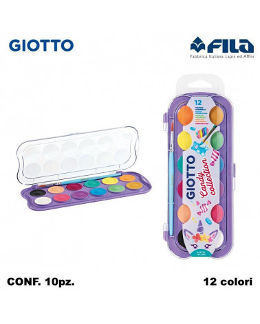 GIOTTO ACQUARELLI CANDY COLLECTION 12col. [10PZ]