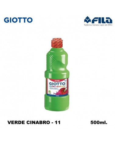 GIOTTO TEMPERA PRONTA 500ML. VERDE CINABRO 11