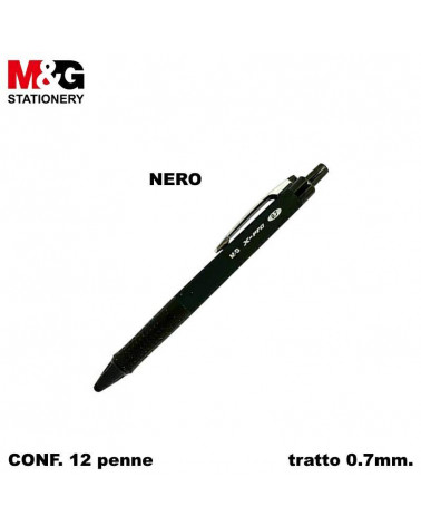 M&G SFERA X-PRO GEL SCATTO 0.7 NERO [12PZ]