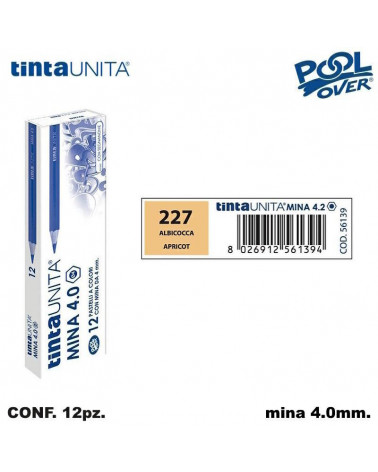 TINTA UNITA PASTELLO MINA 4MM. ALBICOCCA 227 [12PZ] 56139